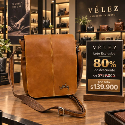 Carriel Vélez de Cuero Premium - Últimas Unidades Con 80% De Descuento🔥