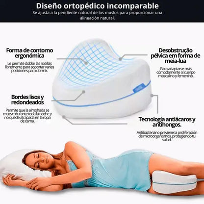 LEG PILLOW - Almohada Ortopédica Entre Piernas Espuma