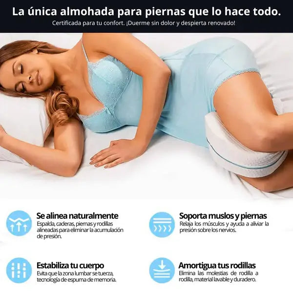 LEG PILLOW - Almohada Ortopédica Entre Piernas Espuma