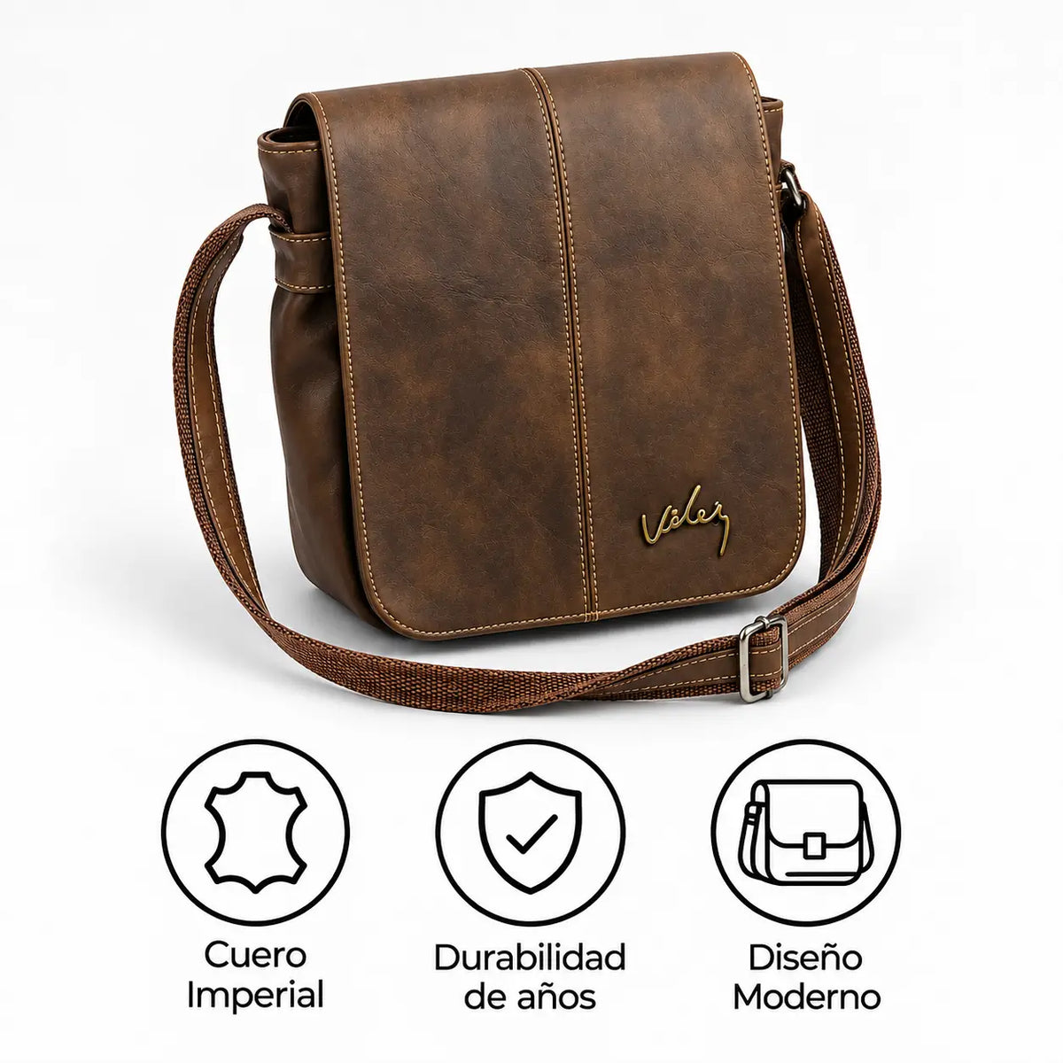 Carriel Vélez de Cuero Premium - Últimas Unidades Con 80% De Descuento🔥